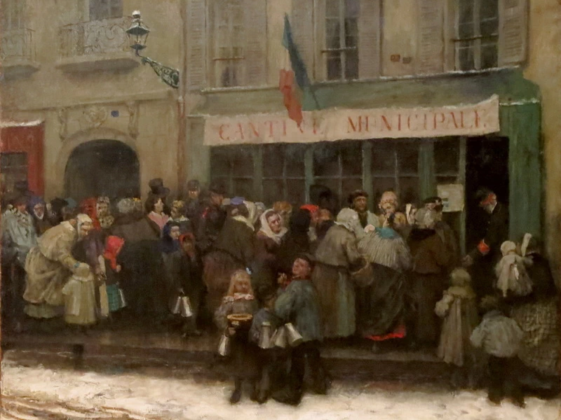 1844-Charles Henri Pille - Mensa comunale durante l'assedio di Parigi, 1870-1871 - Museo Carnavalet